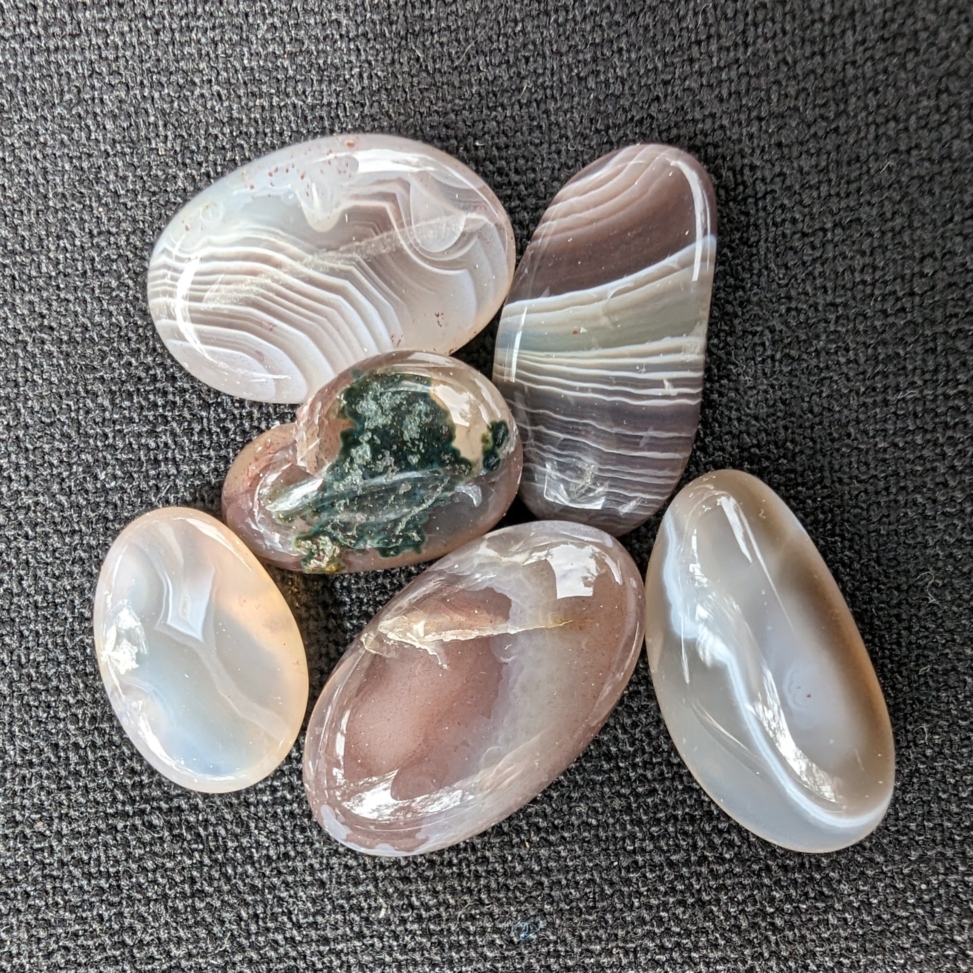 Persian silk agate 5-stones 7g Rocks and Things