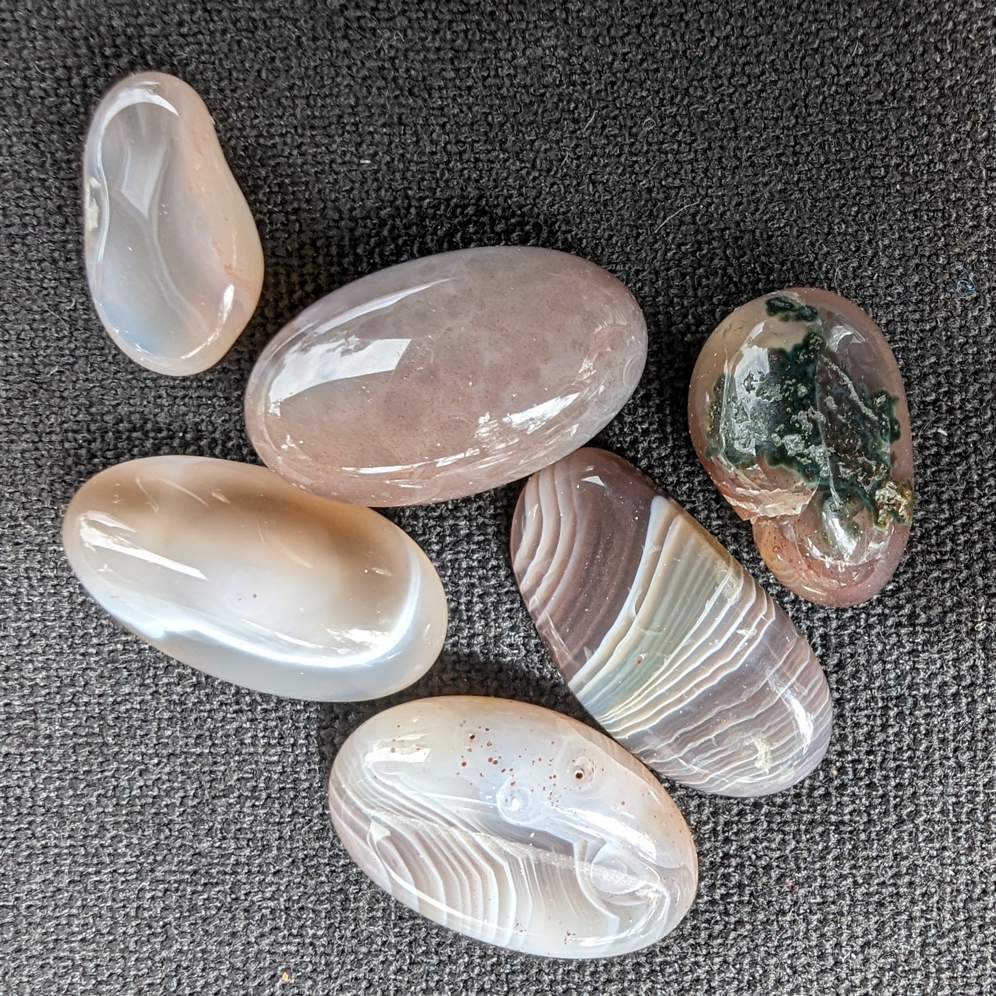 Persian silk agate 5-stones 7g Rocks and Things