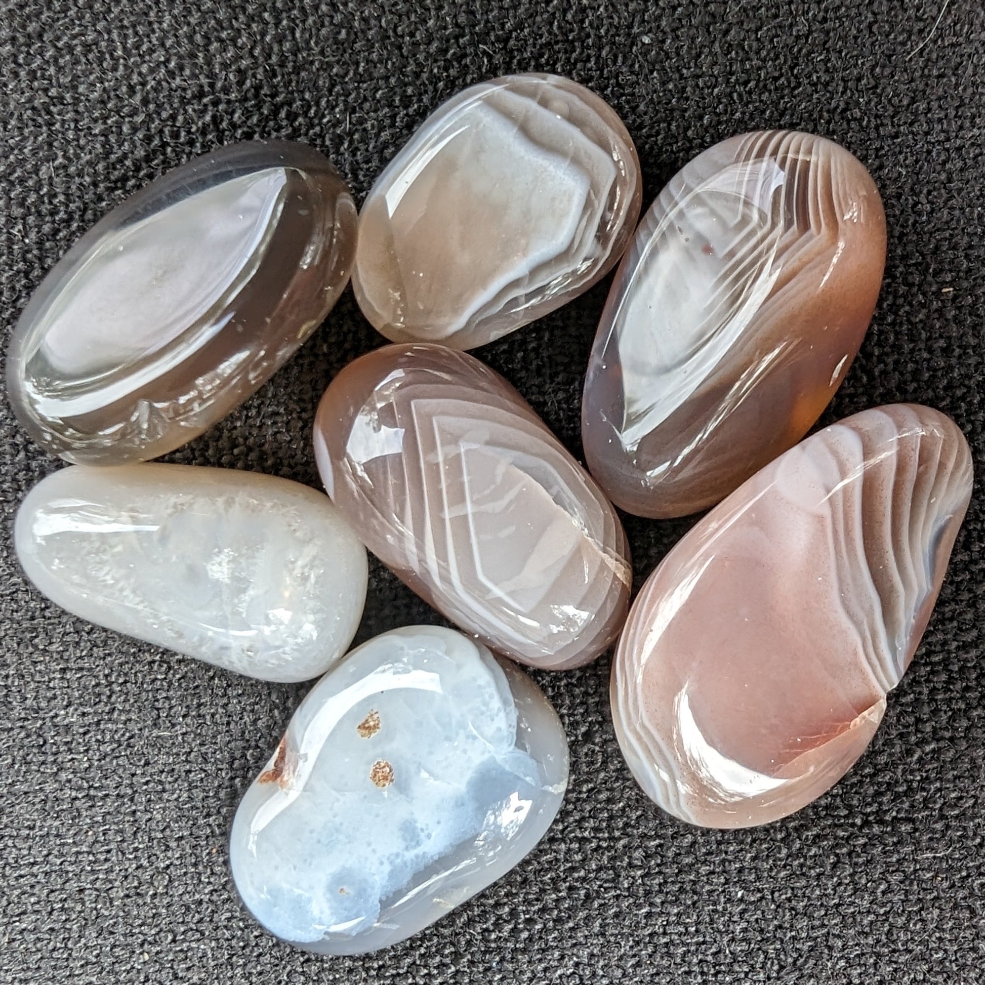 Persian silk agate 5-stones 7g Rocks and Things