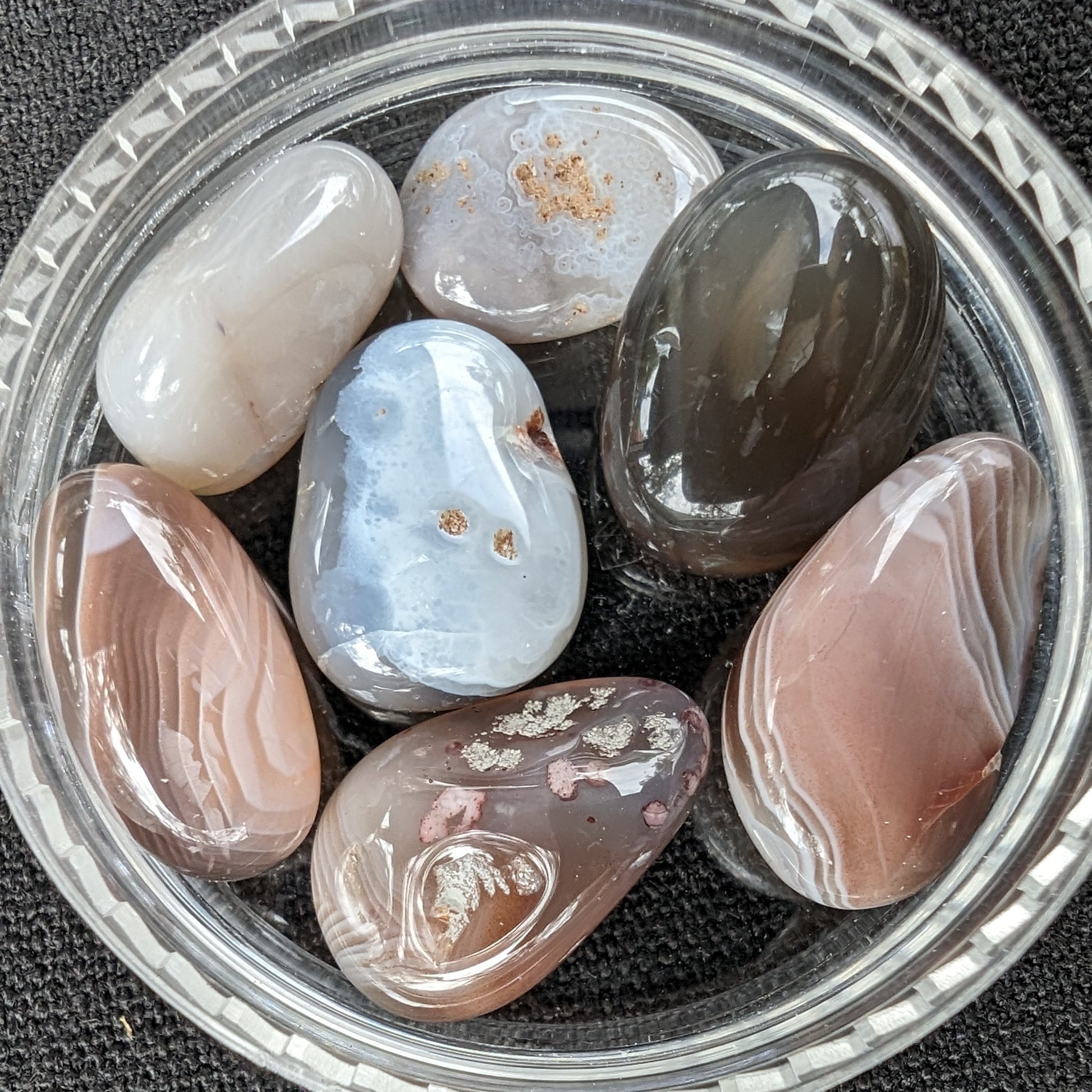 Persian silk agate 5-stones 7g Rocks and Things