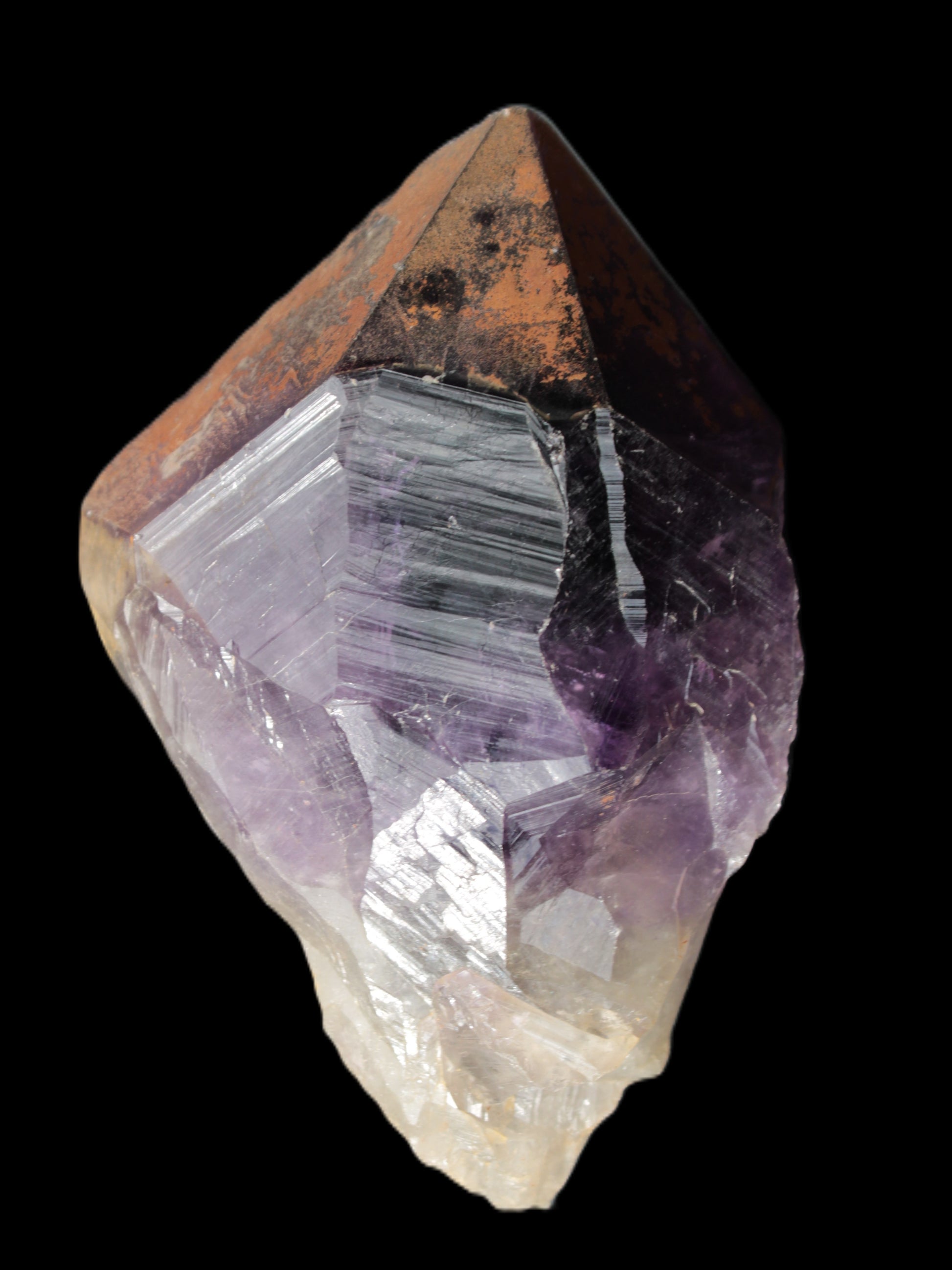 Amethyst crystal 105mm 352g in sunlight