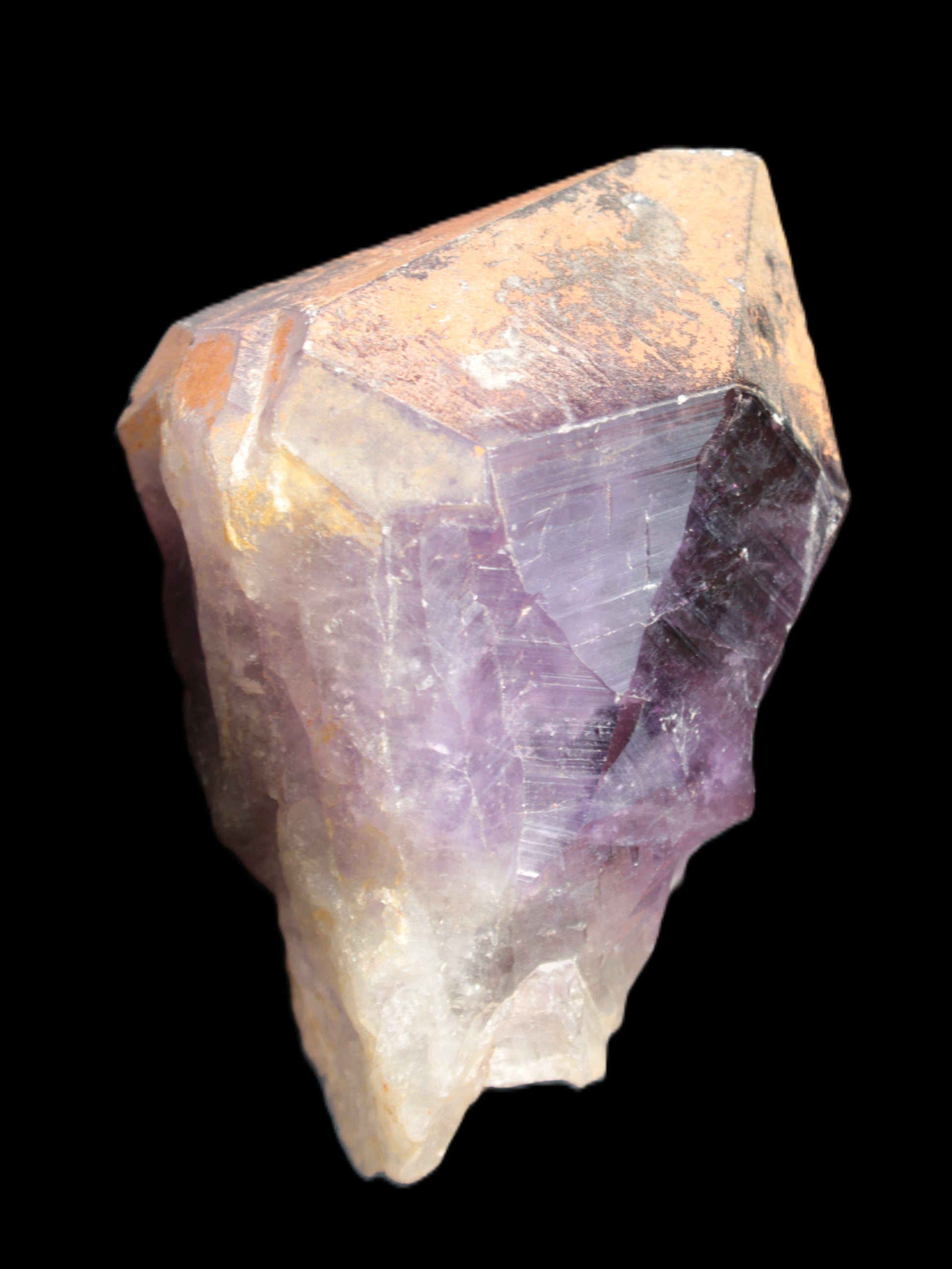 Amethyst crystal 105mm 352g in sunlight