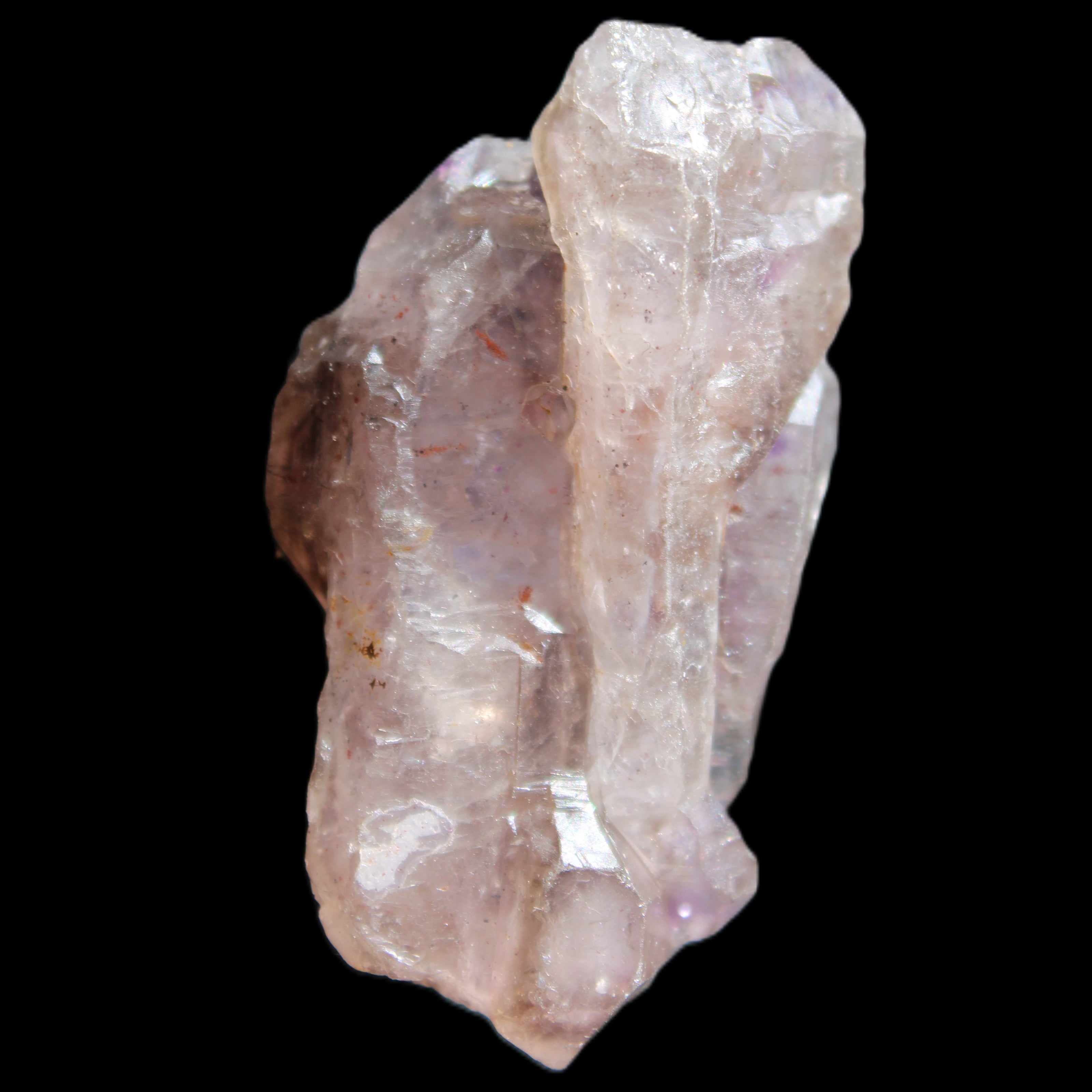 Super Seven Amethyst elestial sceptre 41g in sunlight - Rocks and Things Store