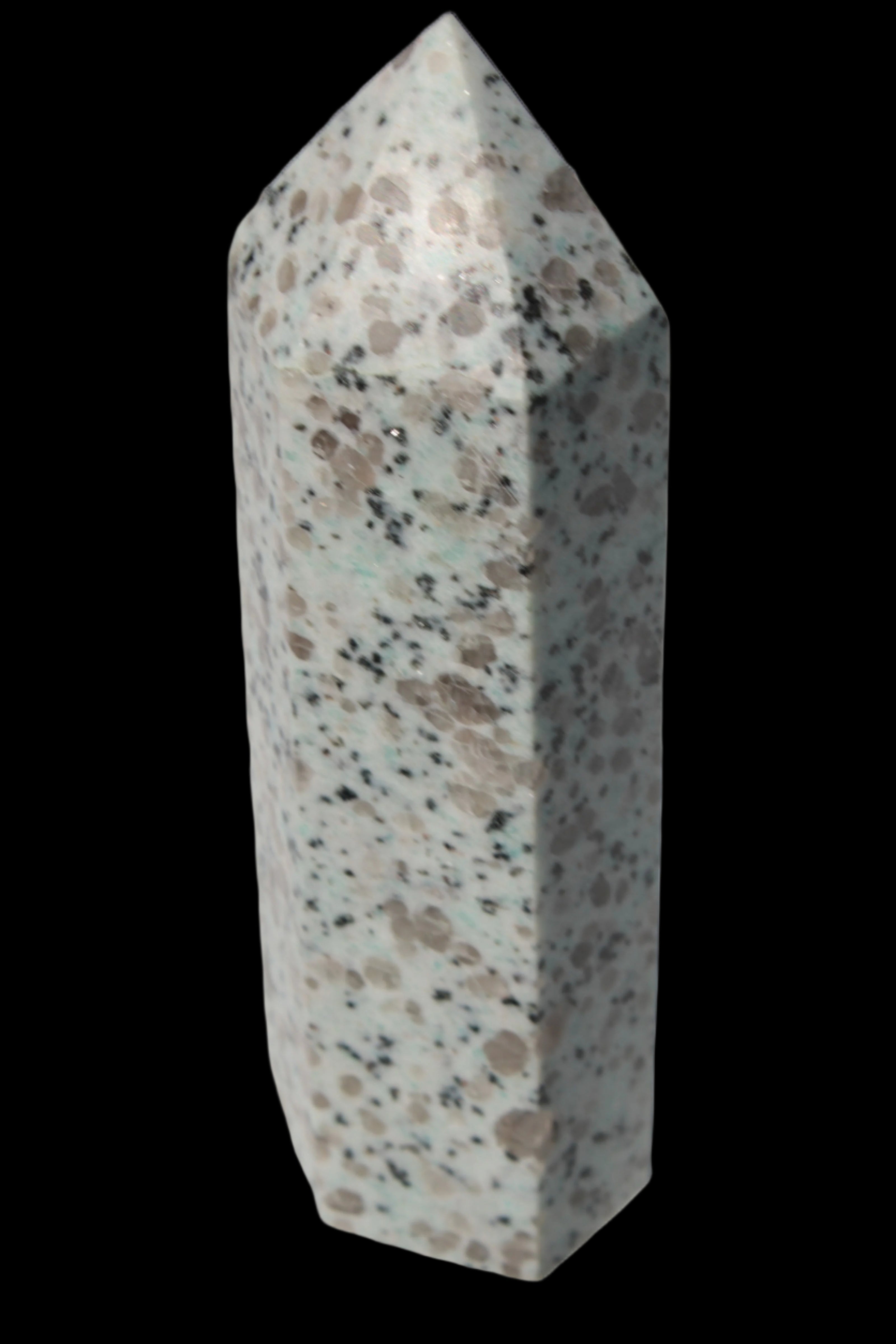 Tianshan Blue Stone obelisk 603g in sunlight - Rocks and Things Store