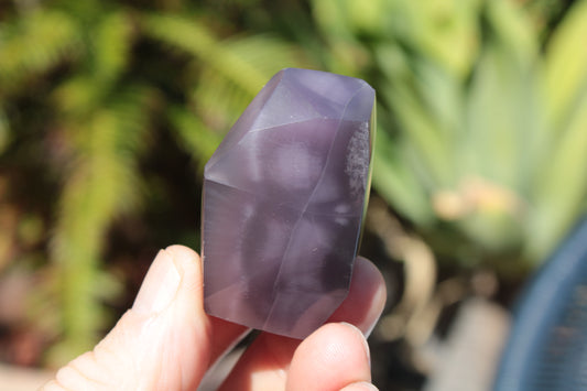 Purple Fluorite polished polygon 82g Rocks and Things