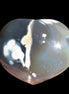 Killer Whale Agate heart 548g in sunlight - Rocks and Things Store