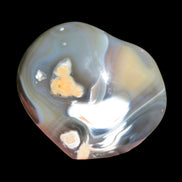 Killer Whale Agate heart 548g in sunlight - Rocks and Things Store