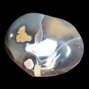 Killer Whale Agate heart 548g in sunlight - Rocks and Things Store