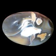 Killer Whale Agate heart 548g in sunlight - Rocks and Things Store