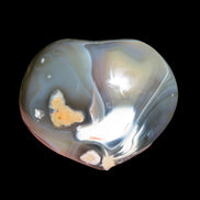 Killer Whale Agate heart 548g in sunlight - Rocks and Things Store