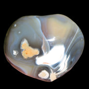 Killer Whale Agate heart 548g in sunlight - Rocks and Things Store