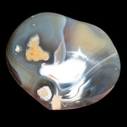 Killer Whale Agate heart 548g in sunlight - Rocks and Things Store