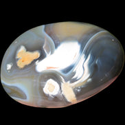 Killer Whale Agate heart 548g in sunlight - Rocks and Things Store