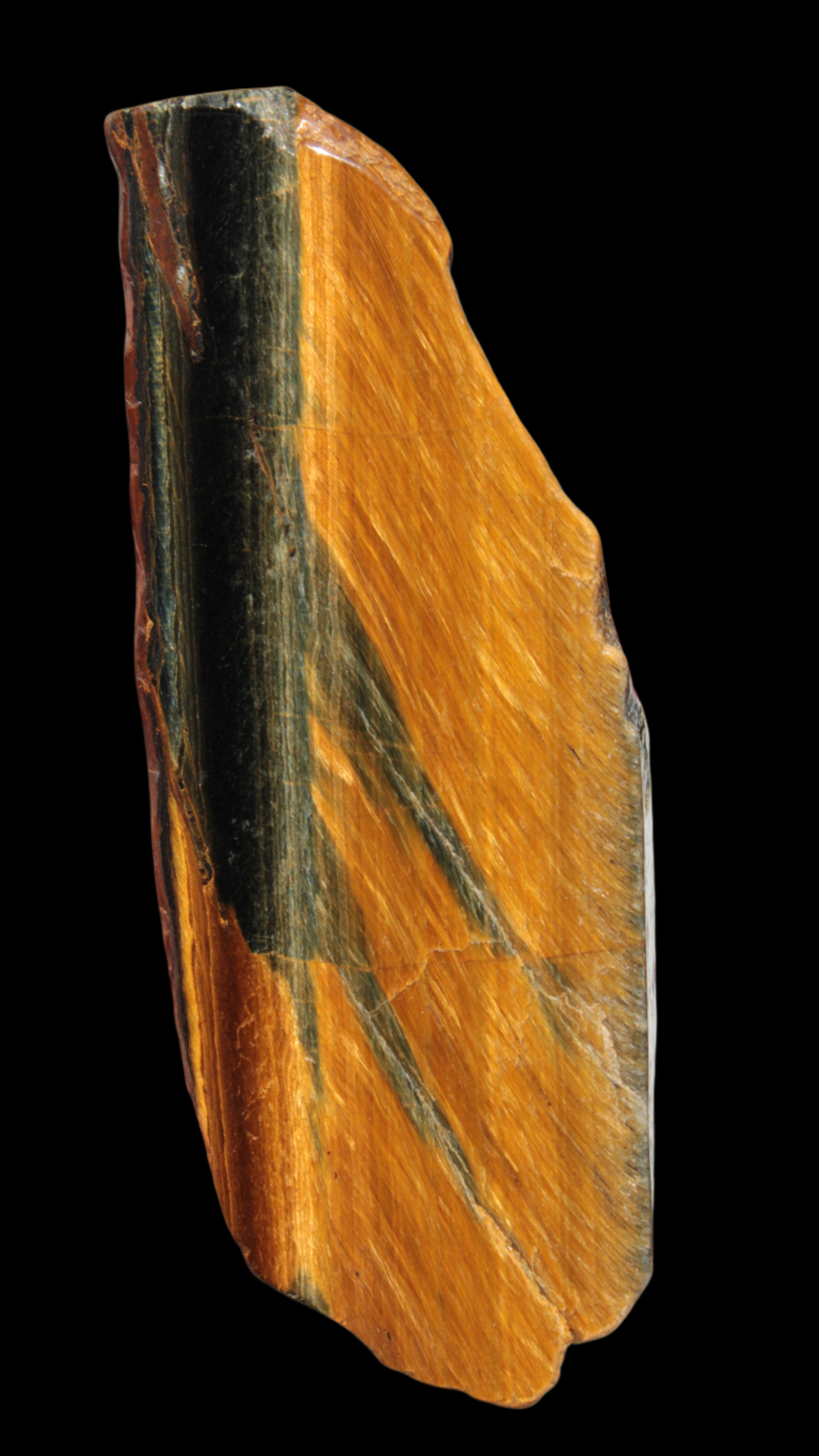Golden Tigers Eye freeform 216g in sunlight - Rocks and Things Store