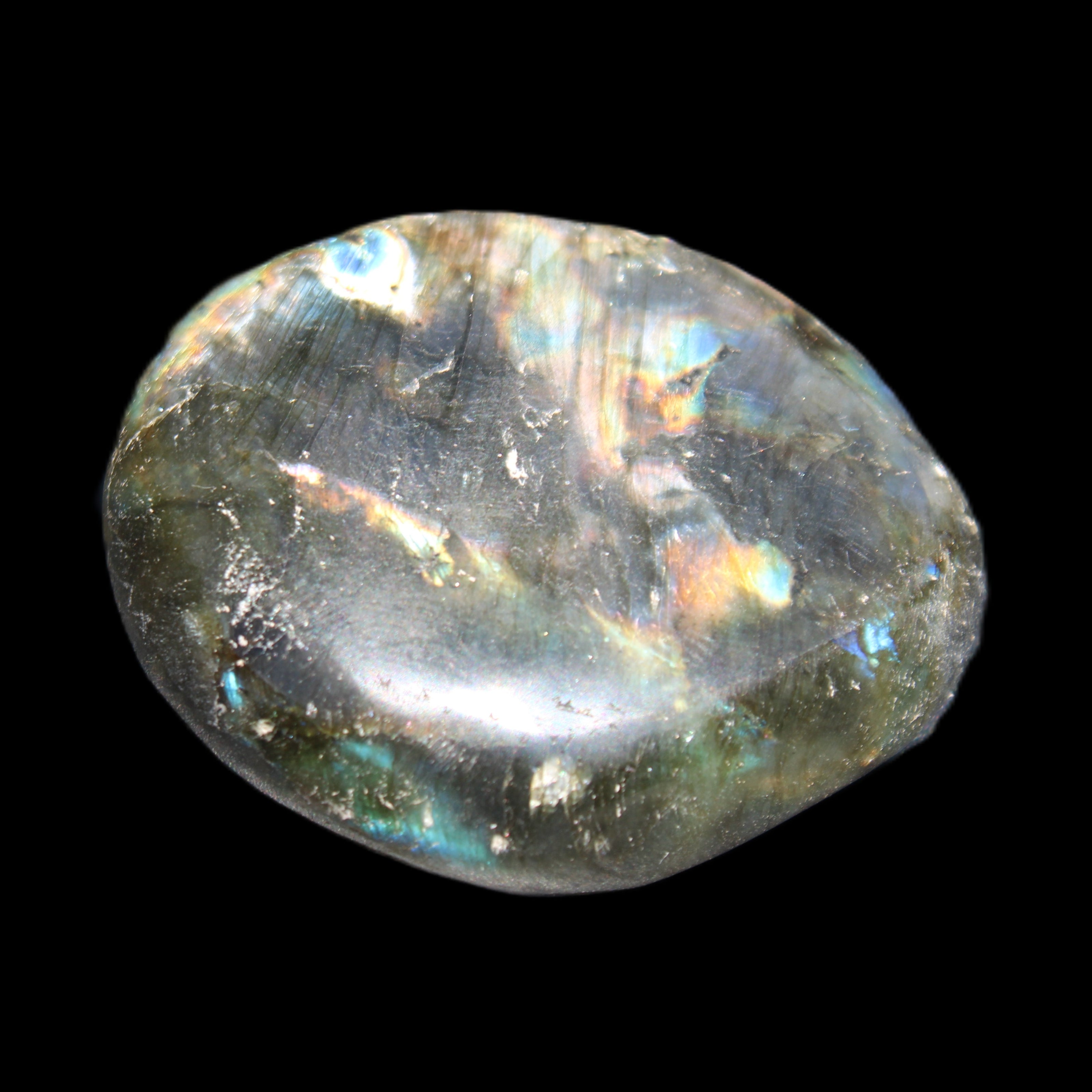 Labradorite blue plus palmstone 55g in sunlight - Rocks and Things Store