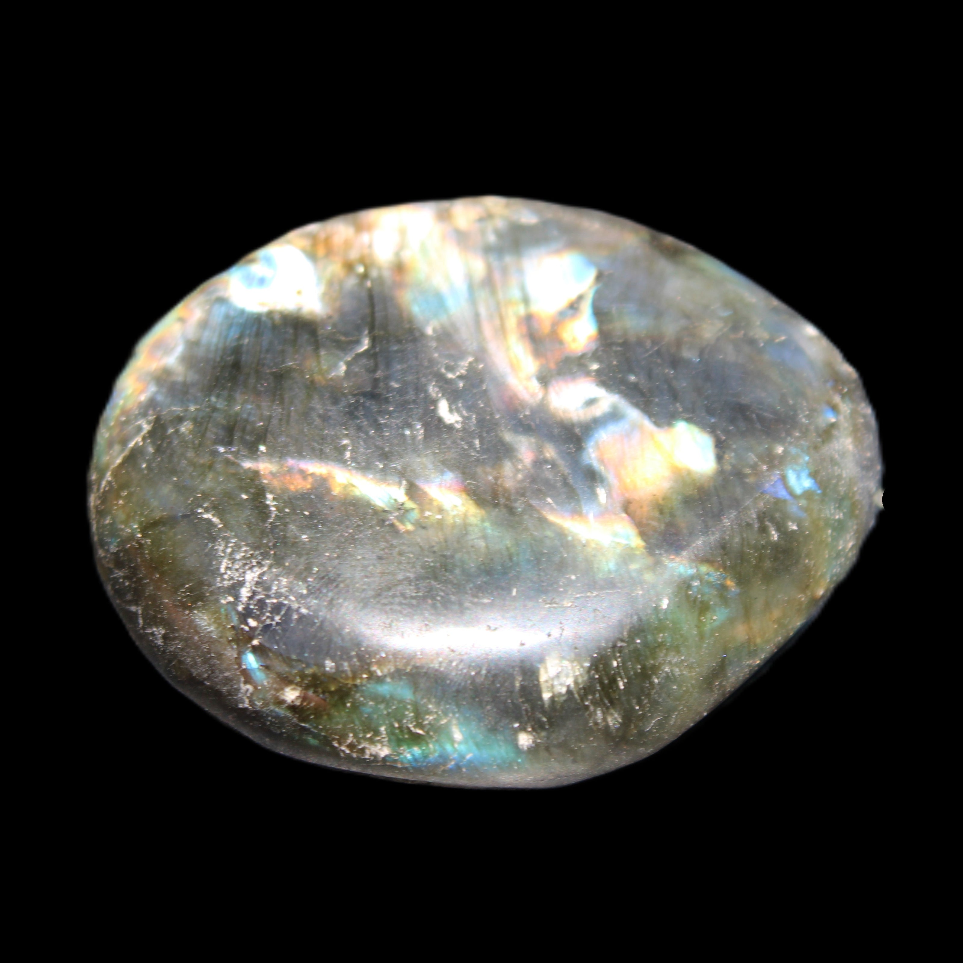 Labradorite blue plus palmstone 55g in sunlight - Rocks and Things Store