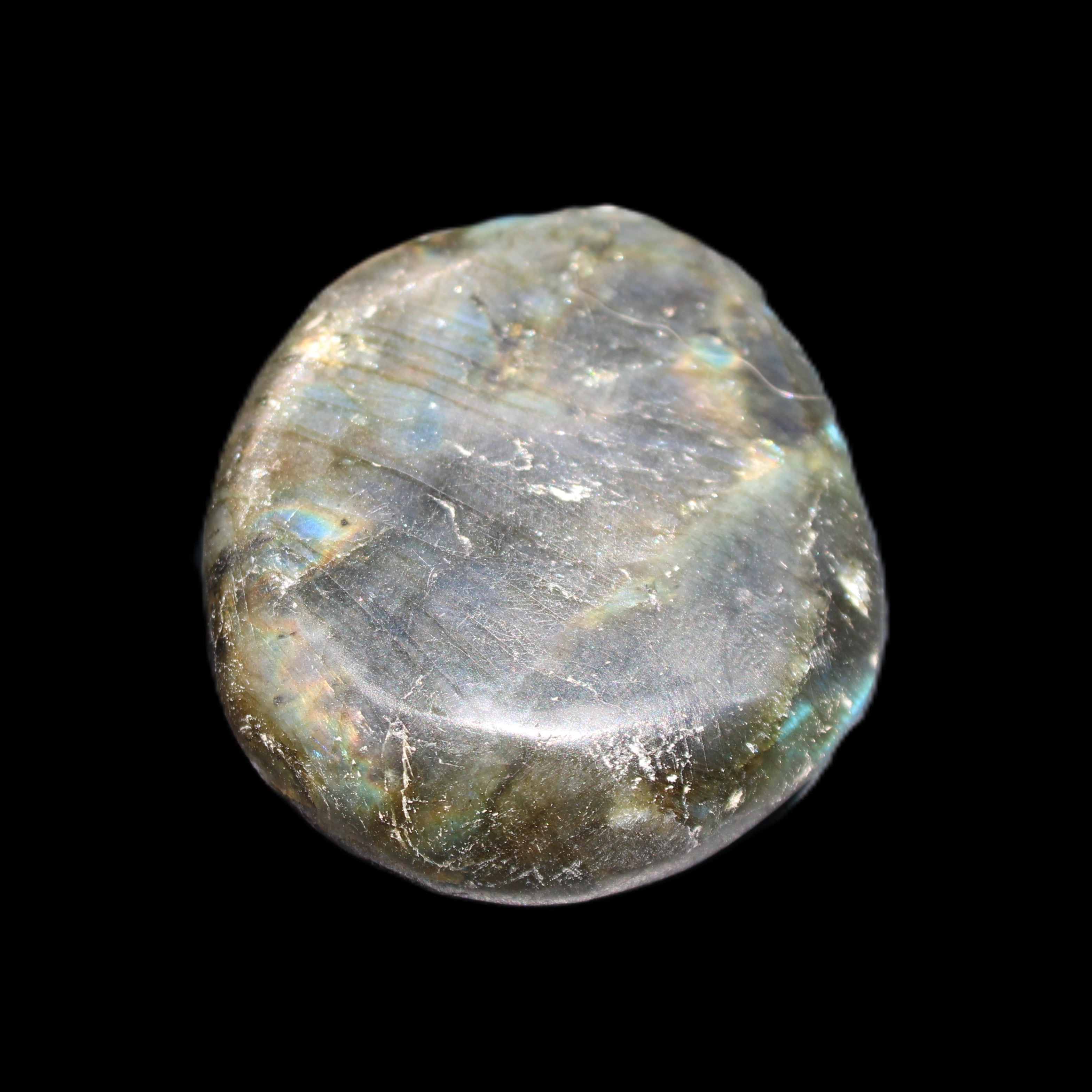 Labradorite blue plus palmstone 55g in sunlight - Rocks and Things Store