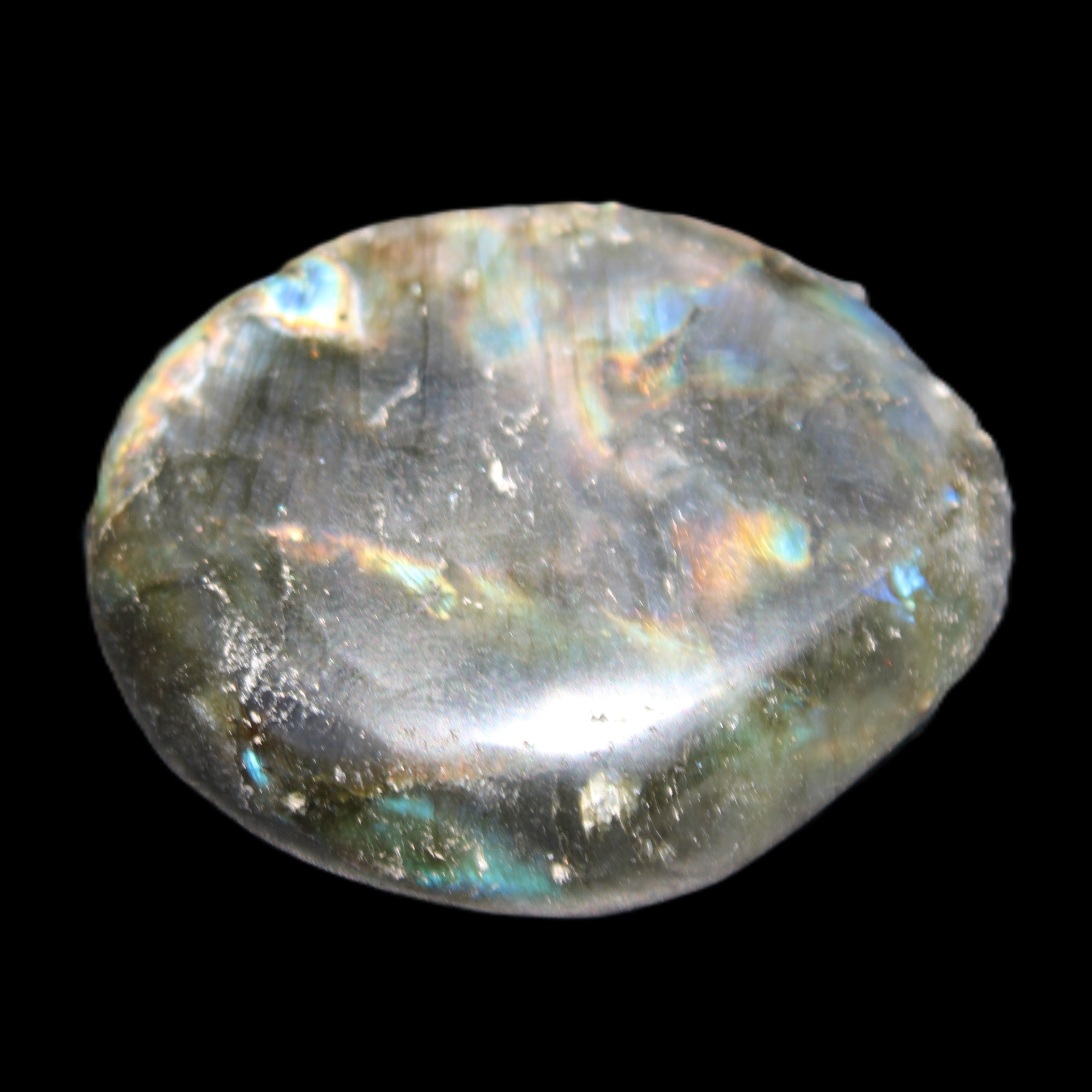 Labradorite blue plus palmstone 55g in sunlight - Rocks and Things Store
