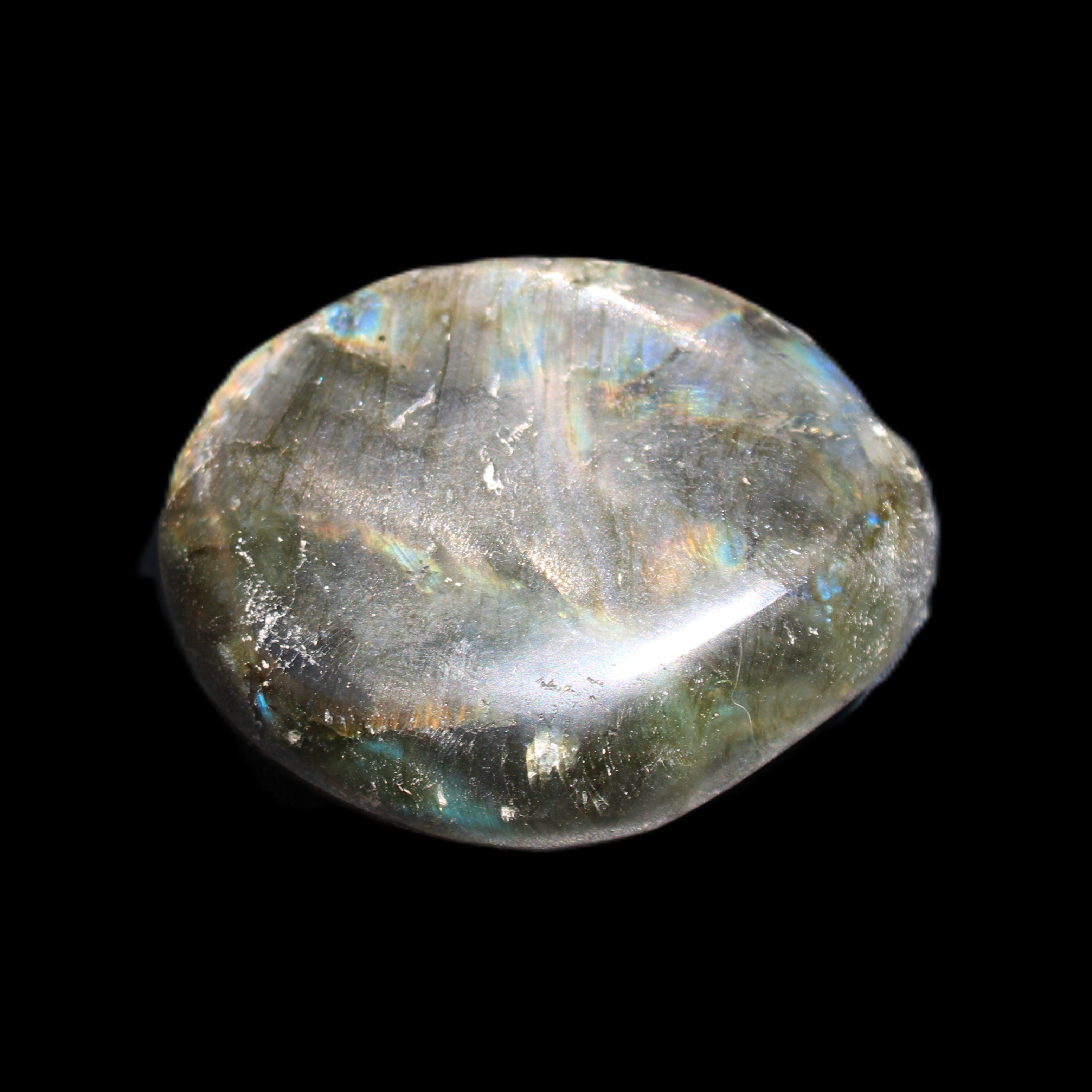 Labradorite blue plus palmstone 55g in sunlight - Rocks and Things Store