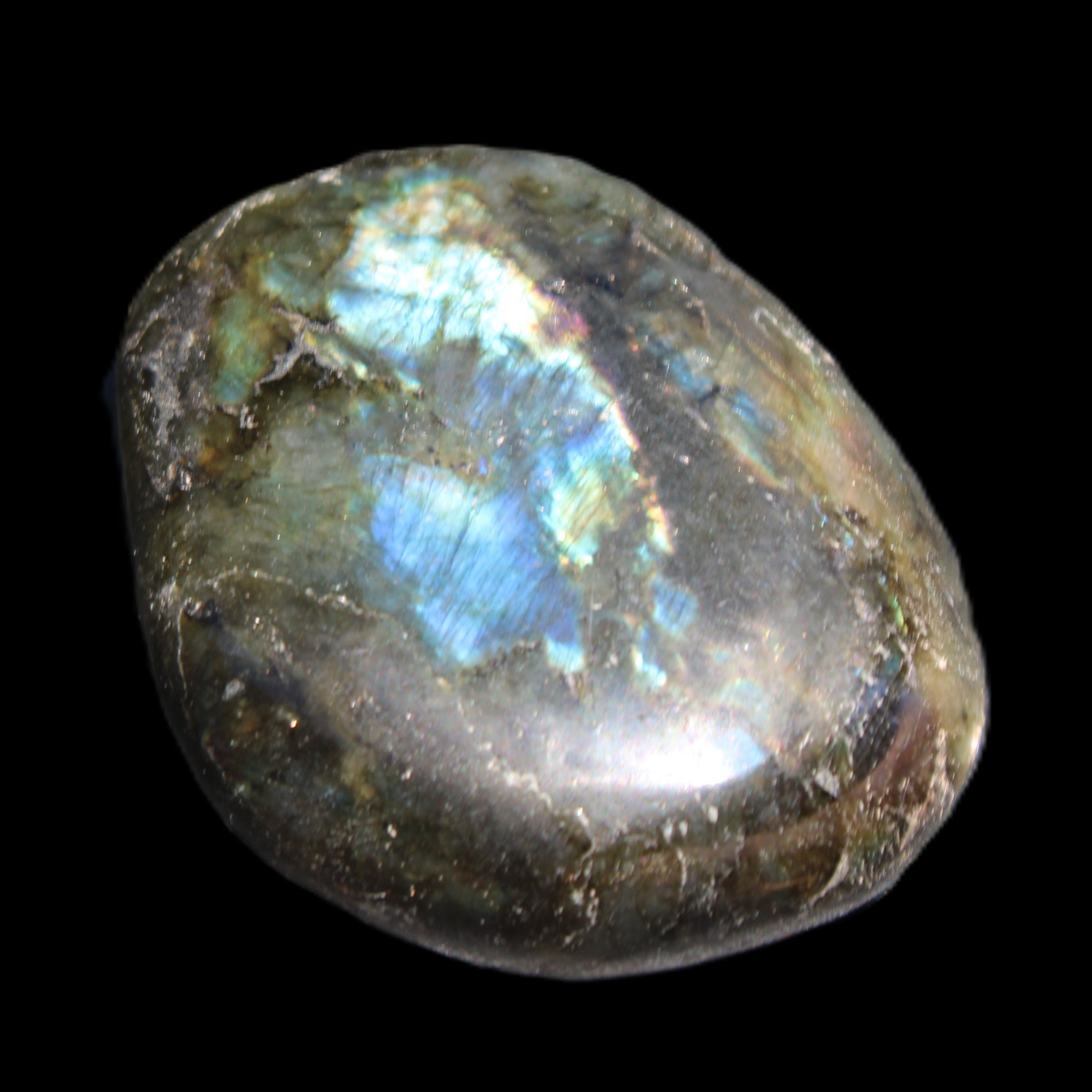 Labradorite blue plus palmstone 55g in sunlight - Rocks and Things Store