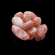 Golden Sunstone 8 tiny polished stones from  Arusha, Tanziania 6-9g in sunshine - Rocks and Things Store