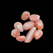 Golden Sunstone 8 tiny polished stones from  Arusha, Tanziania 6-9g in sunshine - Rocks and Things Store