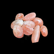 Golden Sunstone 8 tiny polished stones from  Arusha, Tanziania 6-9g in sunshine - Rocks and Things Store