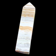 Grass Flower Calcite obelisk 649g in sunlight - Rocks and THings Store