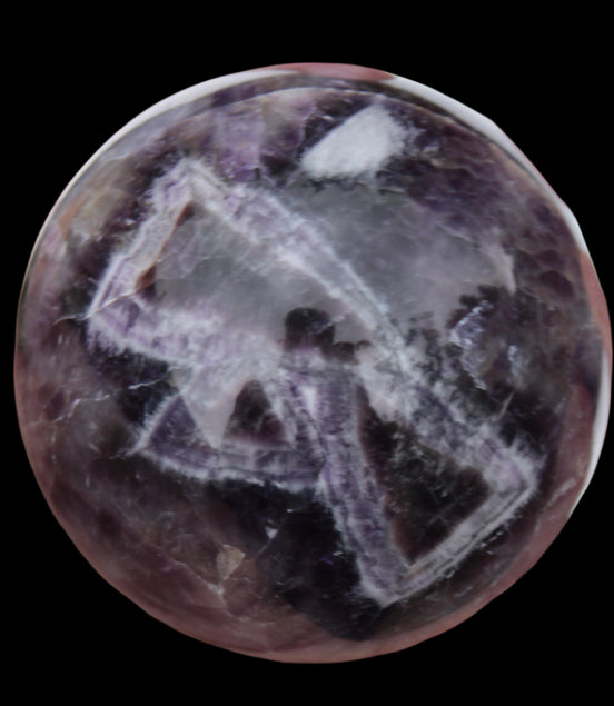 Chevron Fantasy Amethyst sphere 508g -  Rocks and Things Store