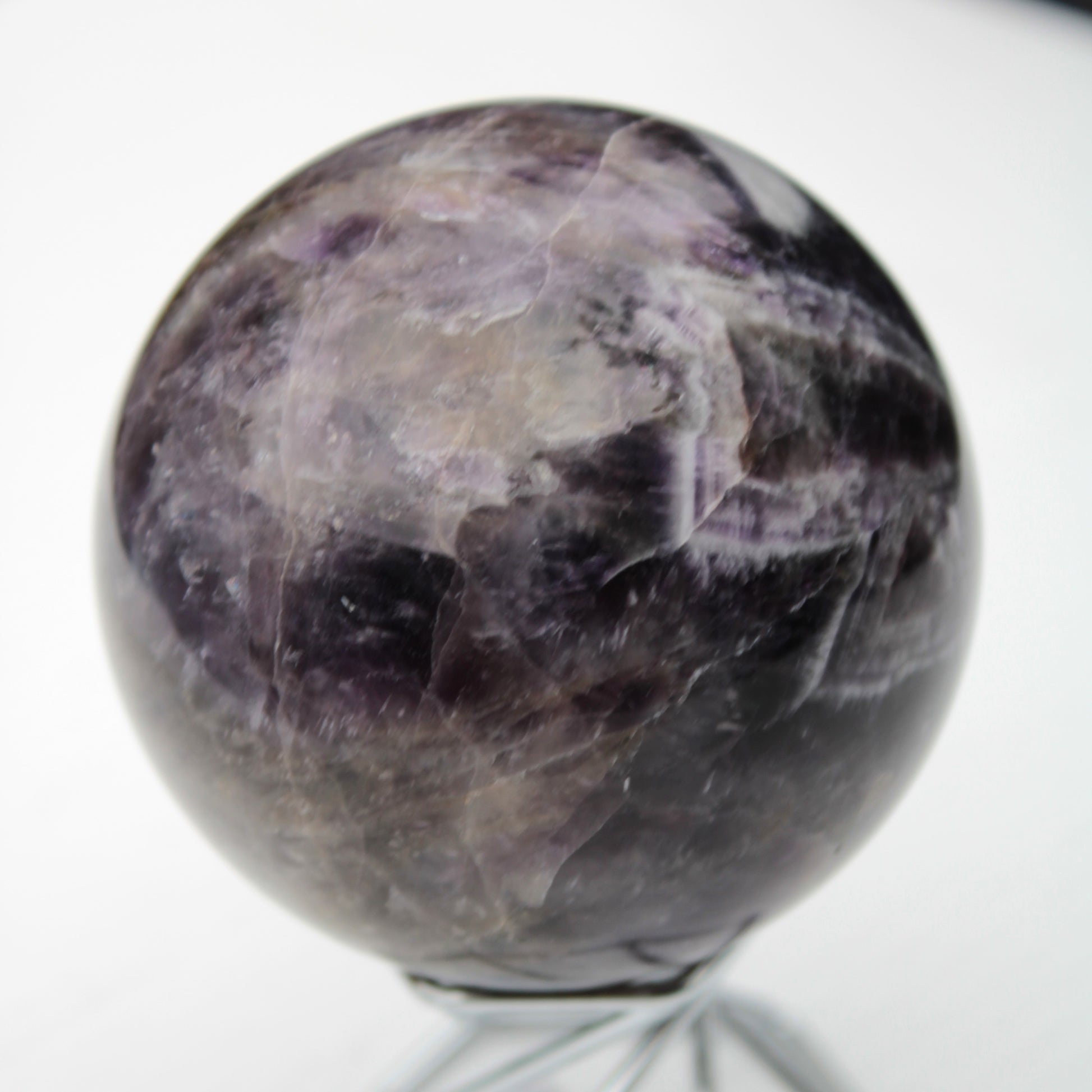 Chevron Fantasy Amethyst sphere 508g Rocks and Things