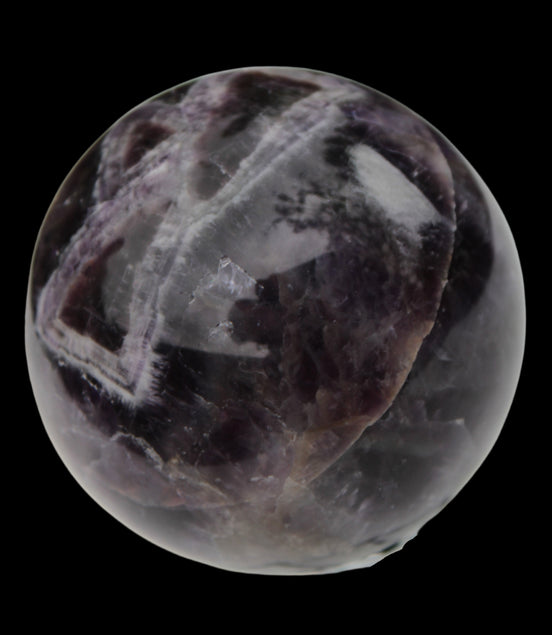 Chevron Fantasy Amethyst sphere 508g -  Rocks and Things Store