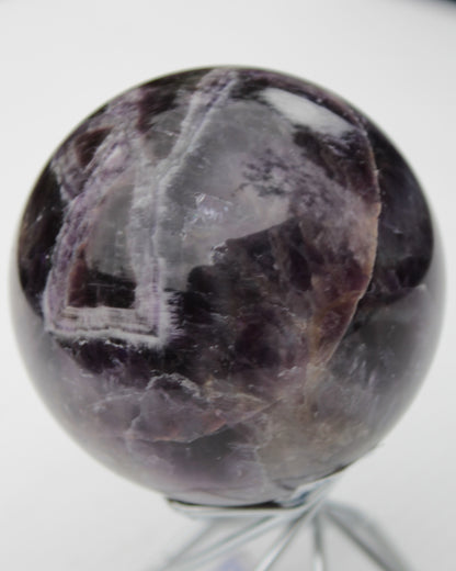 Chevron Fantasy Amethyst sphere 508g Rocks and Things