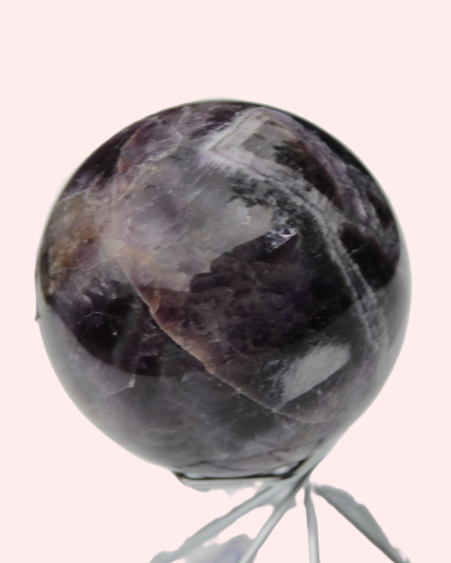 Chevron Fantasy Amethyst sphere 508g Rocks and Things