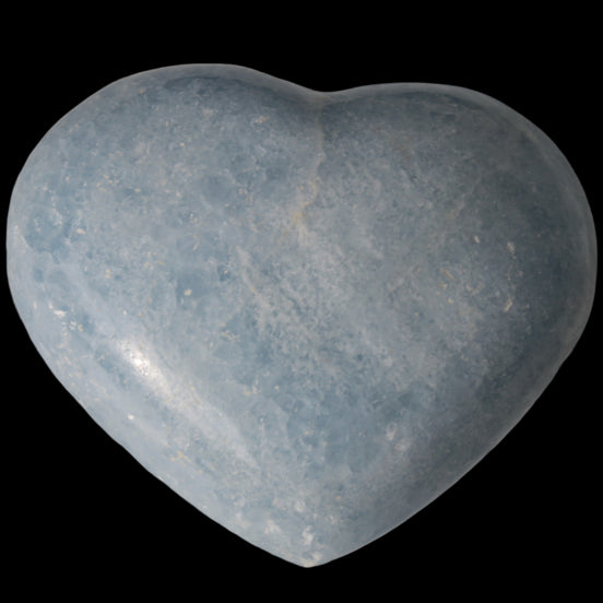 Celestite heart 542g - Rocks and Things Store
