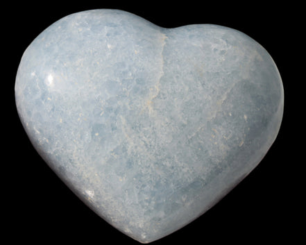 Celestite heart 542g - Rocks and Things Store
