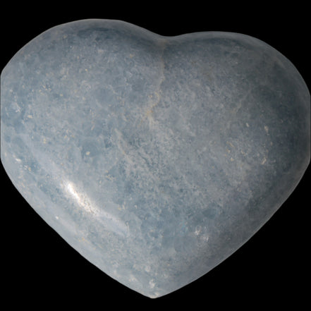 Celestite heart 542g in sunlight - Rocks and Things Store
