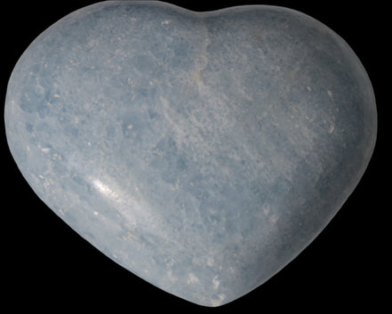 Celestite heart 542g - Rocks and Things Store