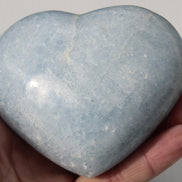 Celestite heart 542g Rocks and Things