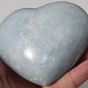 Celestite heart 542g Rocks and Things