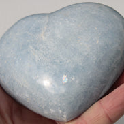 Celestite heart 542g Rocks and Things