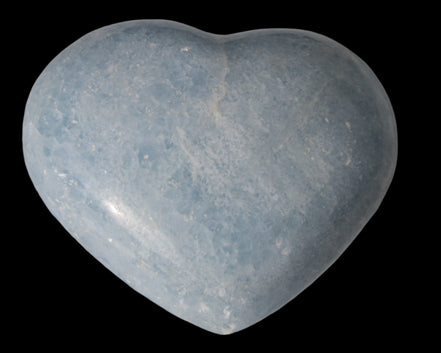 Celestite heart 542g in sunlight - Rocks and Things Store