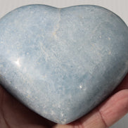 Celestite heart 542g Rocks and Things