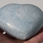 Celestite heart 542g Rocks and Things