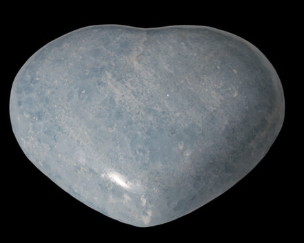 Celestite heart 542g in sunlight - Rocks and Things Store