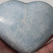 Celestite heart 542g Rocks and Things