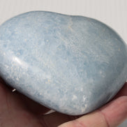 Celestite heart 542g Rocks and Things