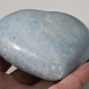 Celestite heart 542g Rocks and Things