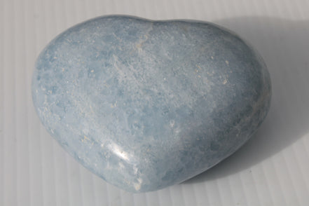 Celestite heart 542g Rocks and Things