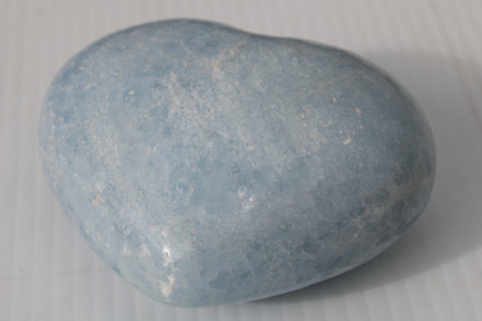 Celestite heart 542g Rocks and Things