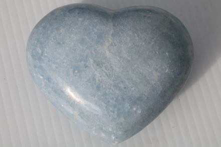 Celestite heart 542g Rocks and Things